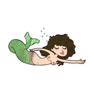 cartoon topless mermaid N2