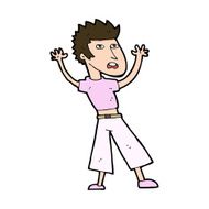 Cartoon Man Panicking N66