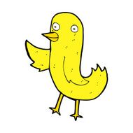 funny cartoon bird N182