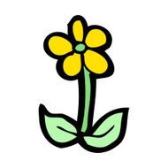 cartoon flower N453