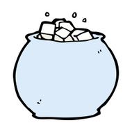 cartoon bowl of sugar N11