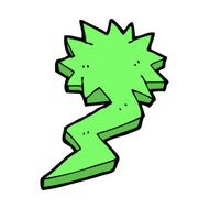 cartoon lightning bolt symbol N27