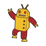 Cartoon Robot N296