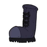 cartoon old work boot N11
