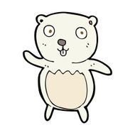 Cartoon Polar Bear Cub N67