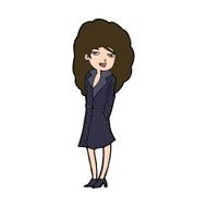 Cartoon Female Spy N37