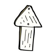 cartoon wood arrow symbol N6