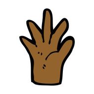 cartoon hand symbol N43