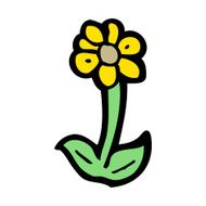 cartoon flower symbol N24