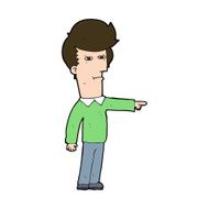 cartoon man blaming N11