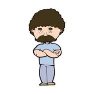 cartoon dad with folded arms N11