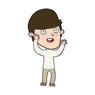 cartoon happy man N519