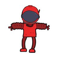 Cartoon Astronaut N145