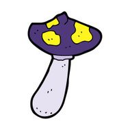 cartoon toadstool N107