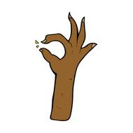 cartoon most excellent hand gesture N11