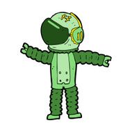 cartoon astronaut reaching N11
