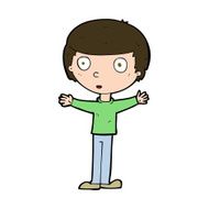 cartoon surprised man N160
