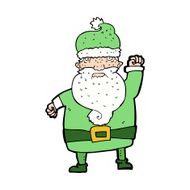 cartoon angry santa claus N22