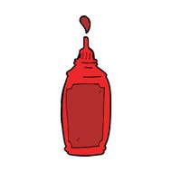 Cartoon Ketchup Bottle N19