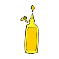 Cartoon Mustard Bottle N17