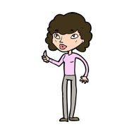 cartoon woman giving thumbs up symbol N71