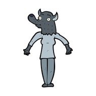 cartoon werewolf woman N6
