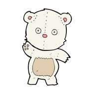 cute cartoon polar bear N77