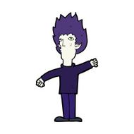 cartoon vampire man N126