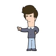 Cartoon Man Pointing N227