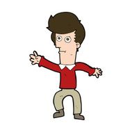 Cartoon Man Waving N38