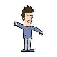 cartoon stressed man N80