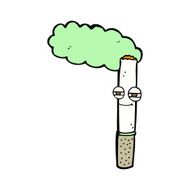 cartoon happy cigarette N10