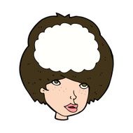 cartoon empty headed woman N10