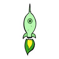 Cartoon Space Rocket N58