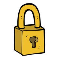 Cartoon Padlock N35