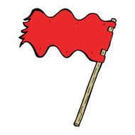 Cartoon White Flag N22