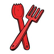 cartoon cutlery N11
