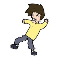 cartoon terrified man N275