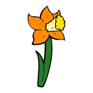 cartoon daffodil N12