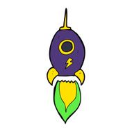 Cartoon Spaceship N56