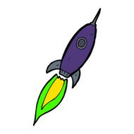 Cartoon Spaceship N57