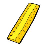cartoon wooden ruler N20