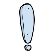 Cartoon Exclamation Mark N11