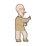 cartoon mean looking man N11