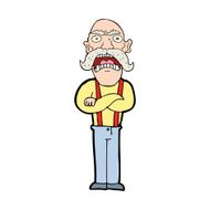 cartoon shocked old man N35