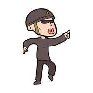 cartoon man in bike helmet pointing N11