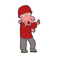 cartoon alien man N10