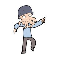 cartoon alien man dancing N11