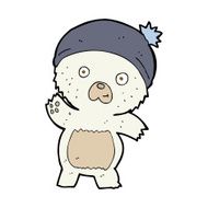 cute cartoon polar bear N78