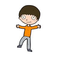 cartoon happy boy N262